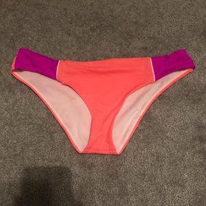Victoria's Secret PINK Pink/Orange Bikini Bottoms